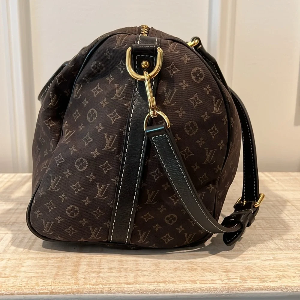 Louis Vuitton Mini Lin Speedy 30 Bandouliere w/ Crossbody Strap Brown LV EUC - Picture 2 of 12